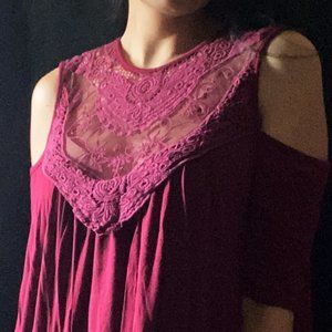 ⭐️ CY Fashion Cold Shoulder Stretch Knit Dress